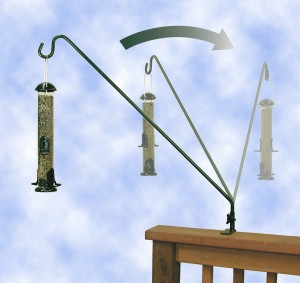 bird feeder hangers for deck railing