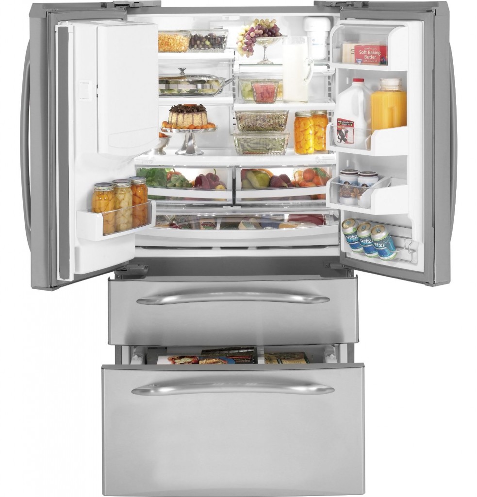 GE Profile Profile 20.7 Cu Ft Bottom Freezer Counter Depth Refrigerator Stainless Steel 983x1024 