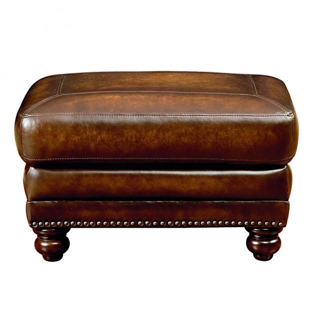 5 Best Brown Leather Ottoman Gives An Elegant And Useful Touch To   Brown Leather Ottoman 624x624 