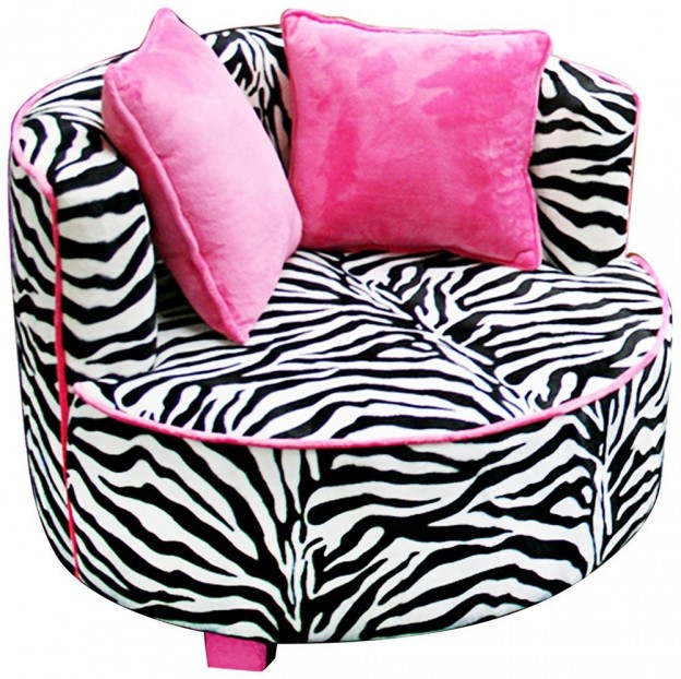 5 Best Zebra Print Chairs If You Like Zebra Tool Box   Newco Kids Redondo Chair 624x622 