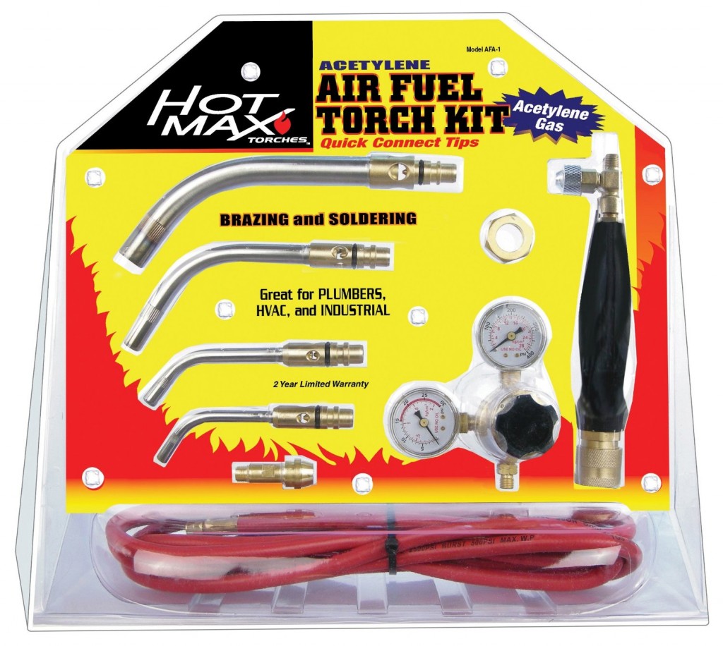 Hot Max AFA-2 Air Acetylene Torch Kit with Screw Connect Tips