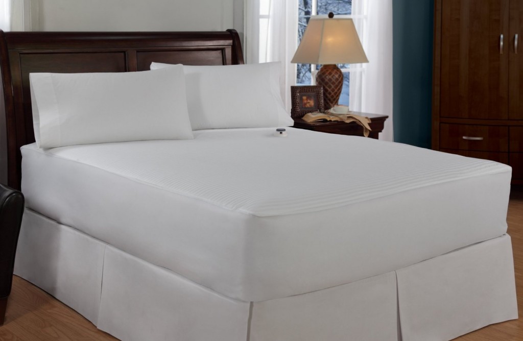 soft heat microplush heated queen mattress pad