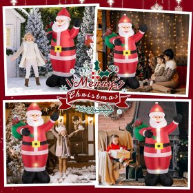 Must-Have Outdoor Christmas Decorations: Inflatable Santa Claus and Christmas Tree to Brighten Your Holiday Spirit!